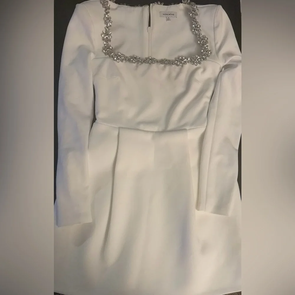 Nadine Merabi Kimberly Dress Size XSmall White sz 2 - Picture 3 of 4
